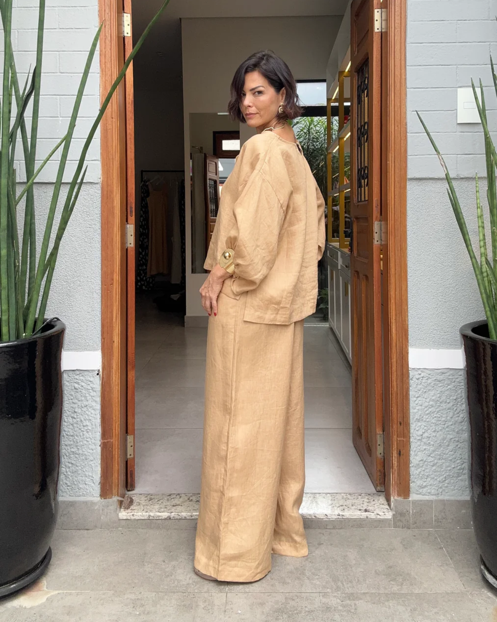 Biella Set aus reinem Leinen