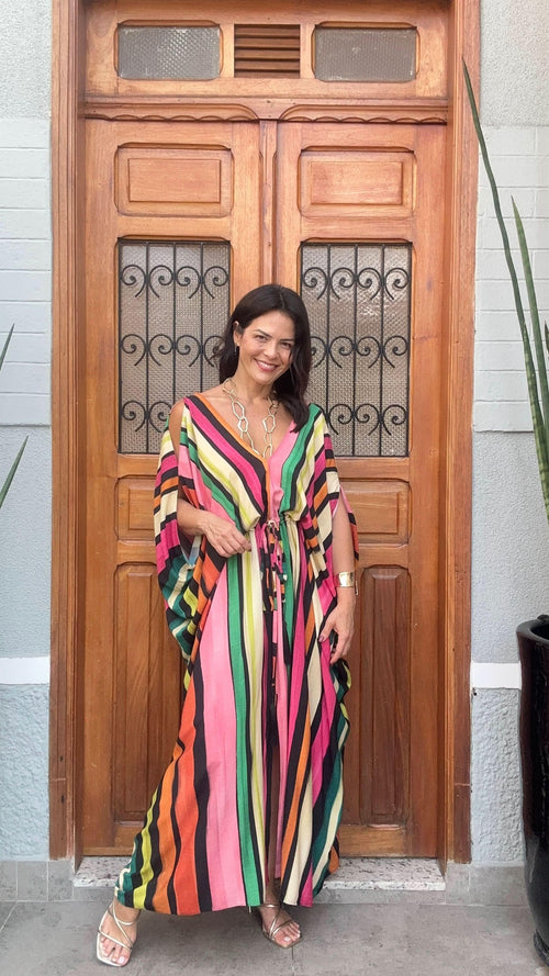 Color Stripes Kaftan – Look 2