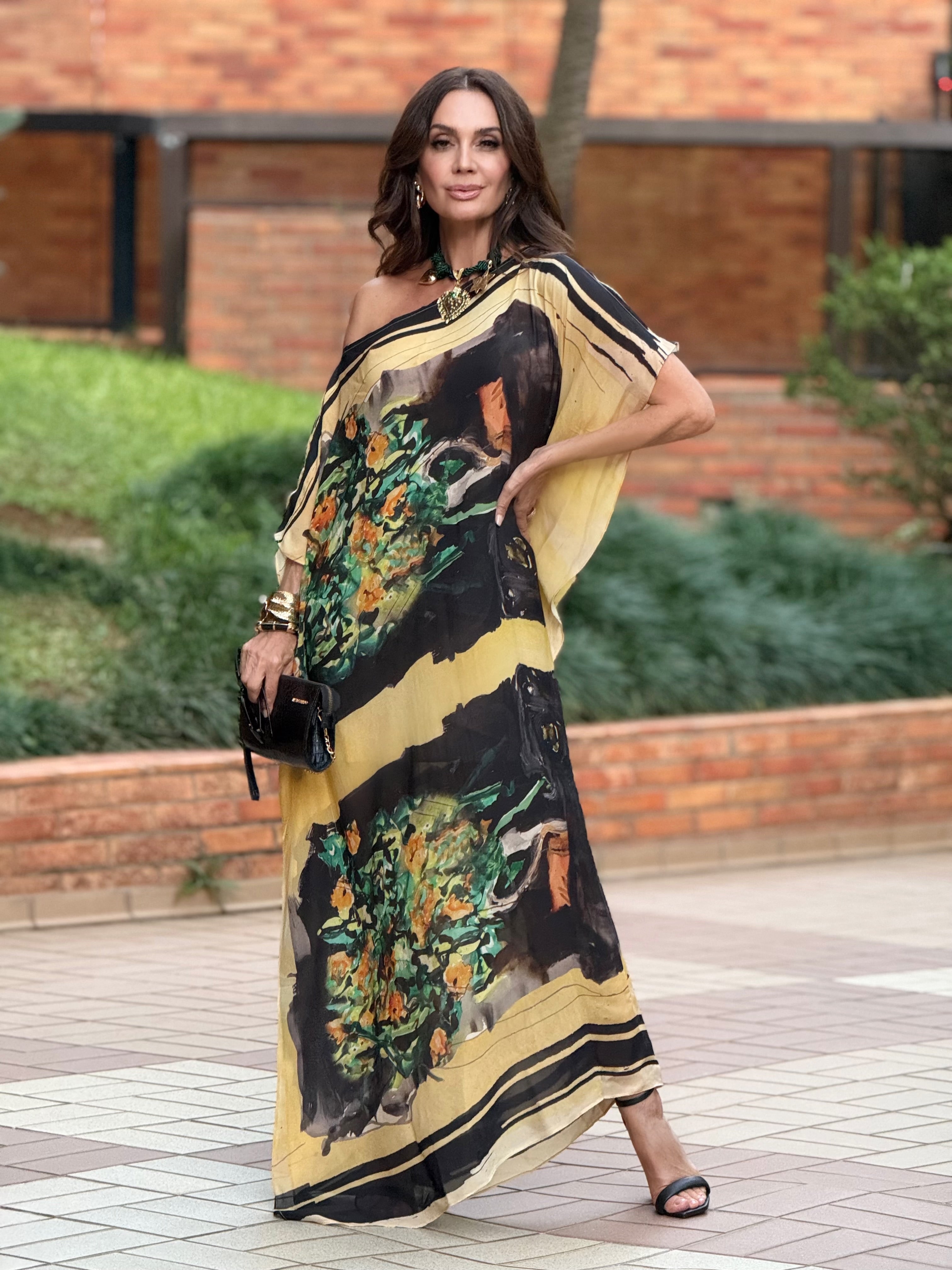 Kaftan-Kleid Atelier – Vorderansicht