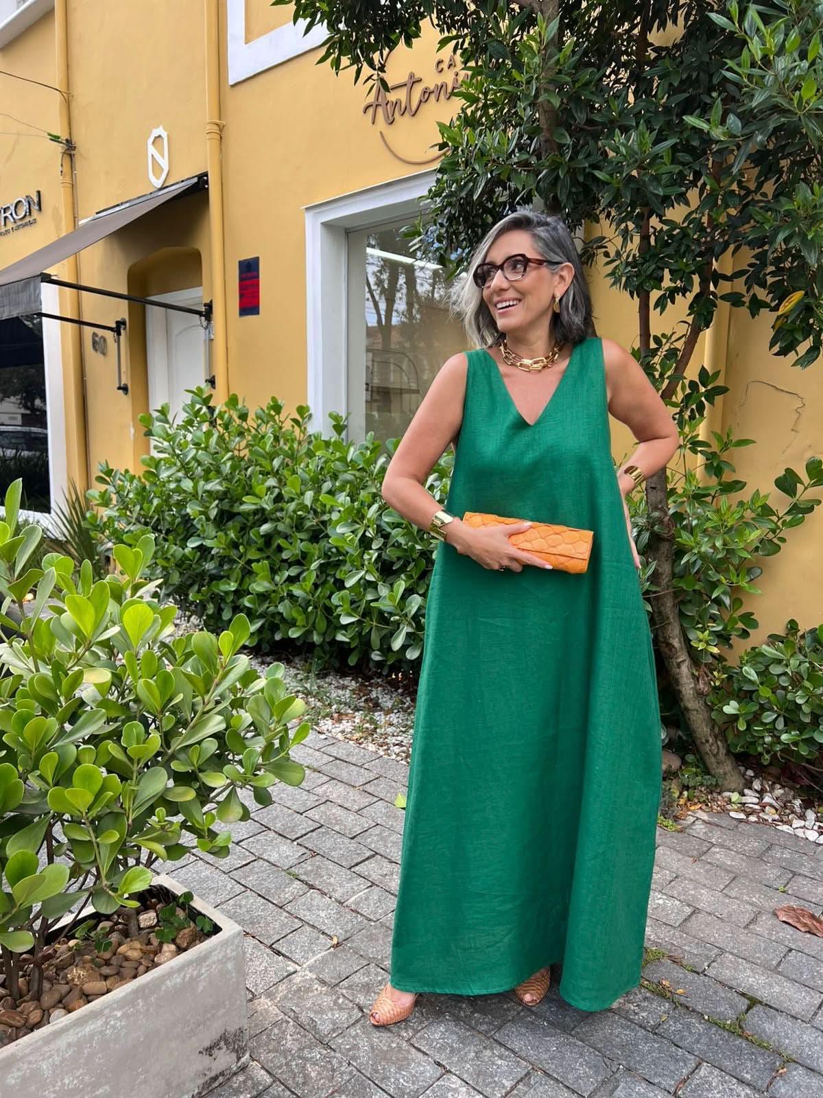 Kleid Paula Smaragdgrün – Lächelnd urban