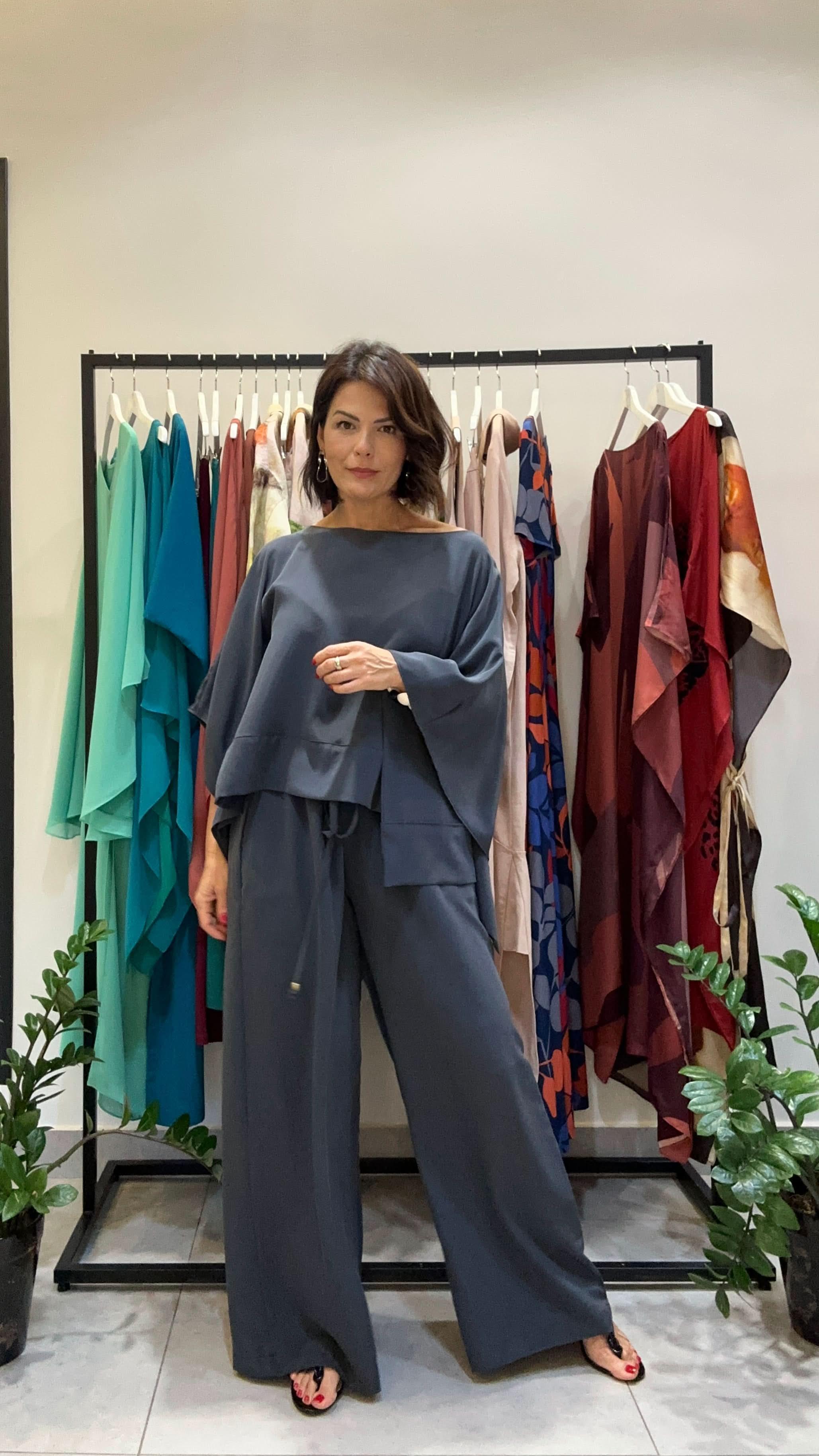 Kimono-Ensemble Seide – Look 2