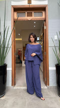 Kimono-Ensemble Seide – Vorderansicht
