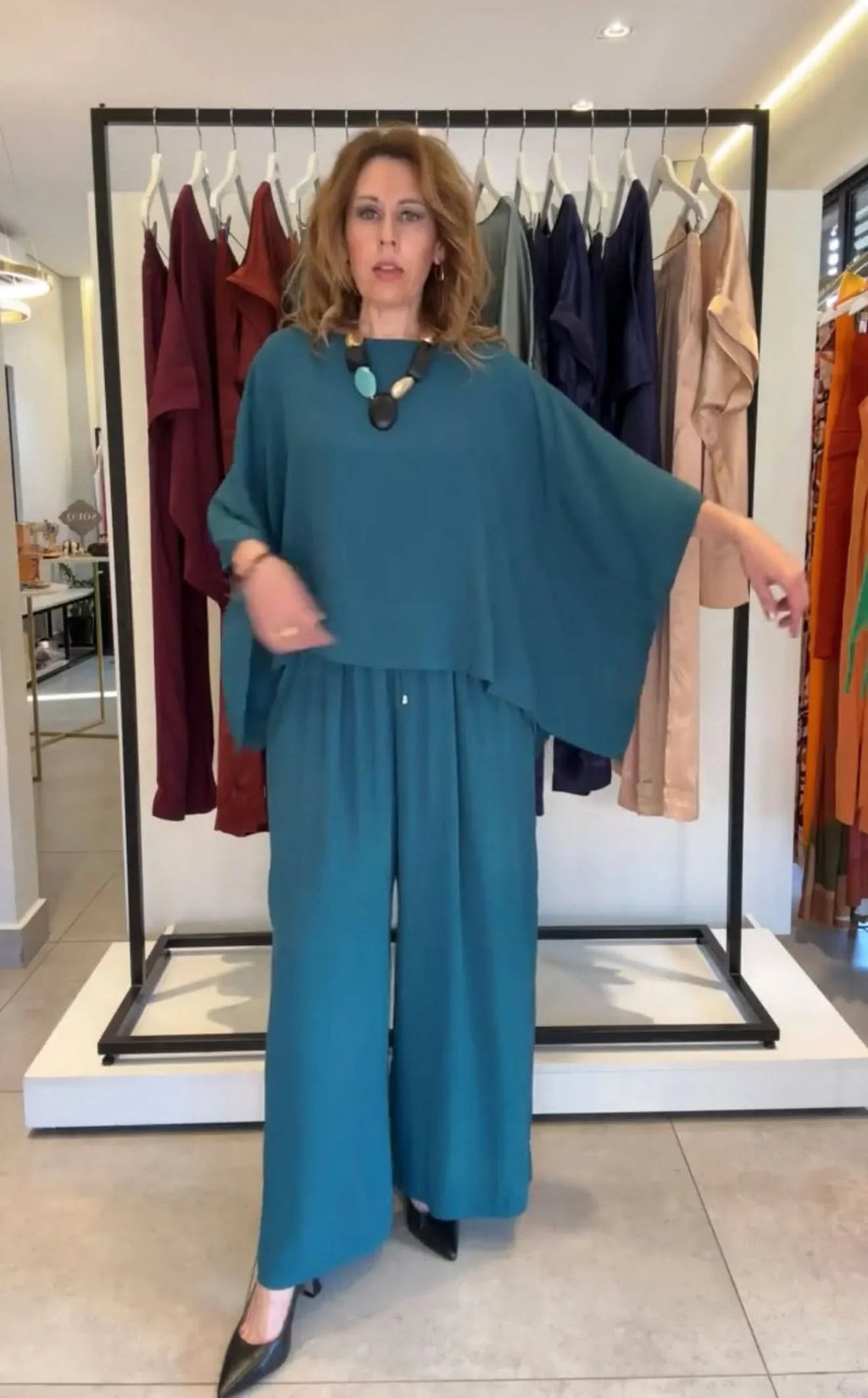 Kimono-Ensemble Viskose – Look 12