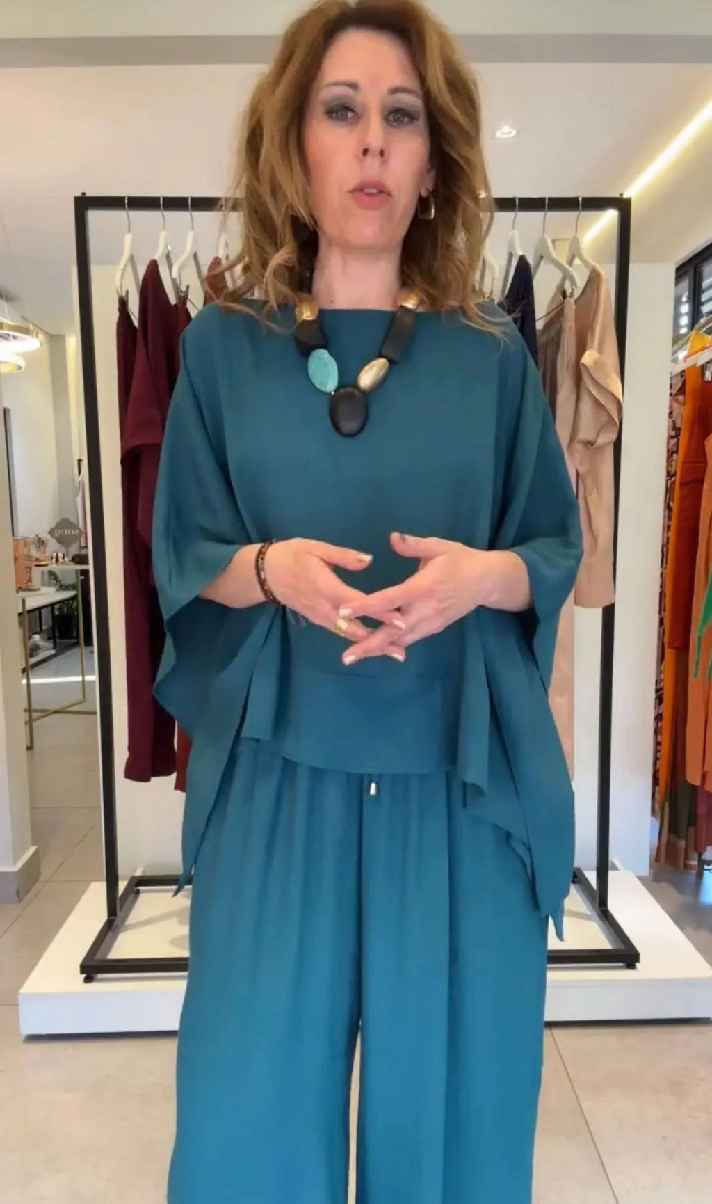 Kimono-Ensemble Viskose – Look 11