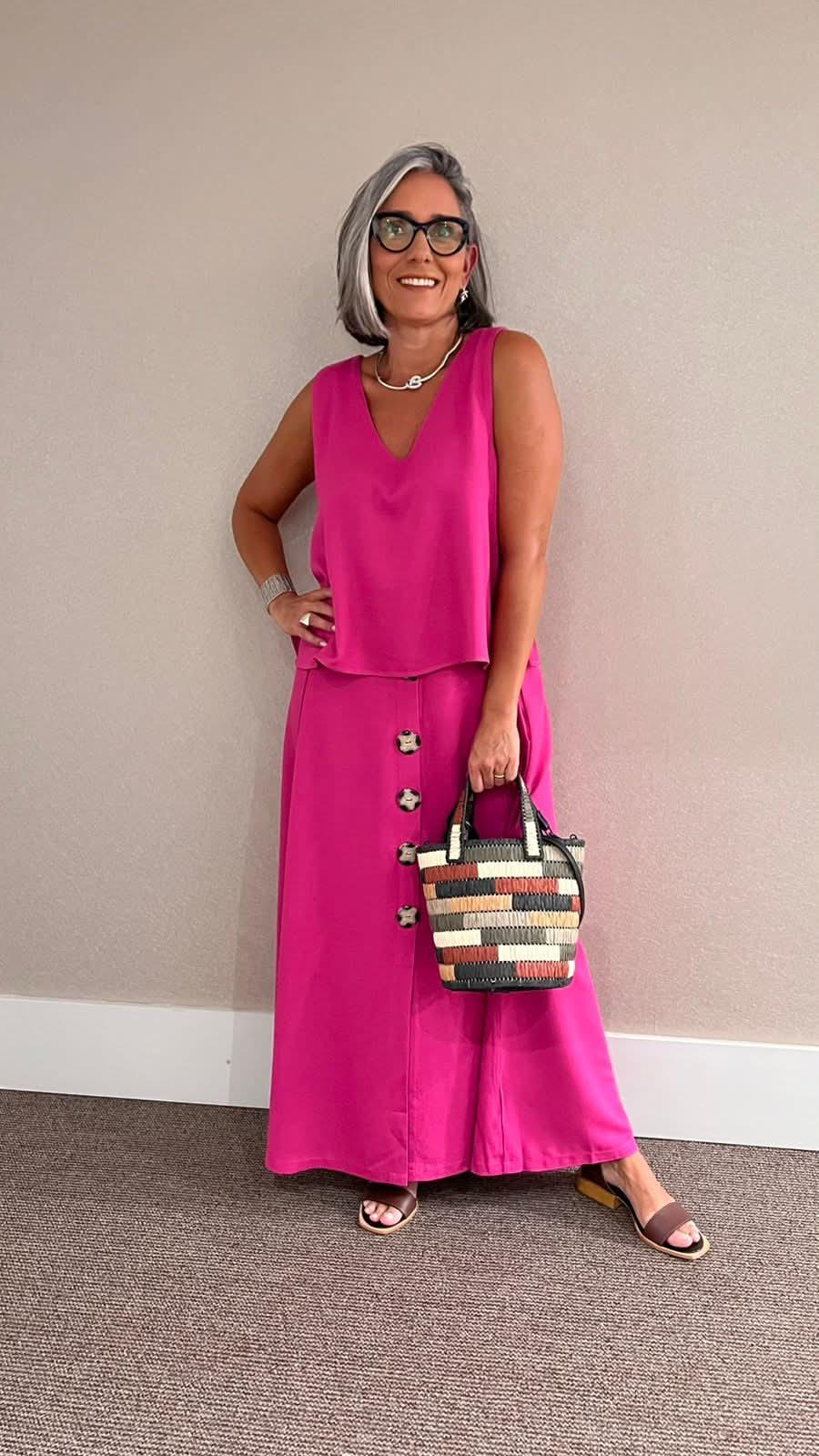 Ensemble Fernanda – Fuchsia-Look