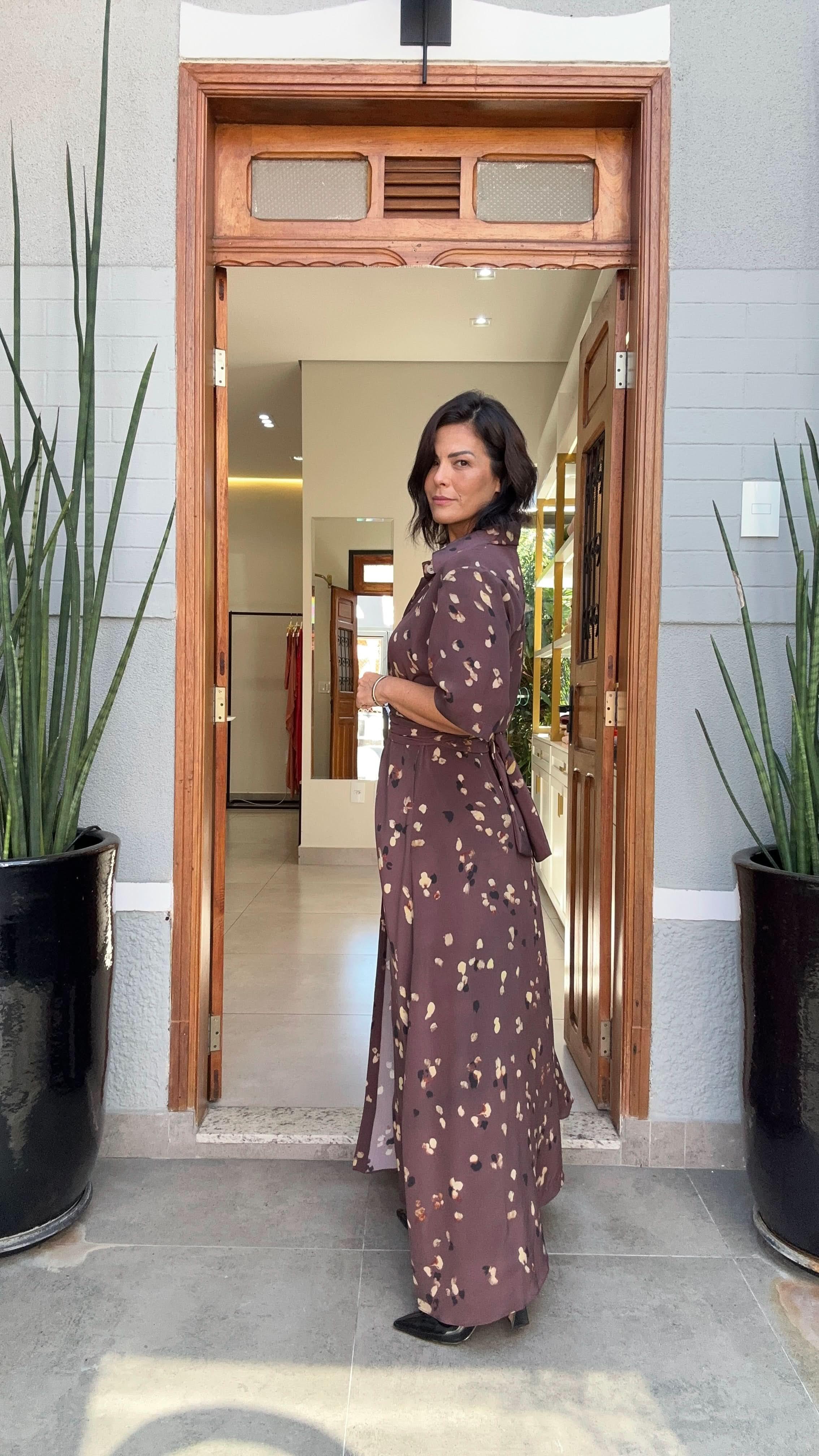 Hemdkleid Weintraube – Look mit Pflanzen