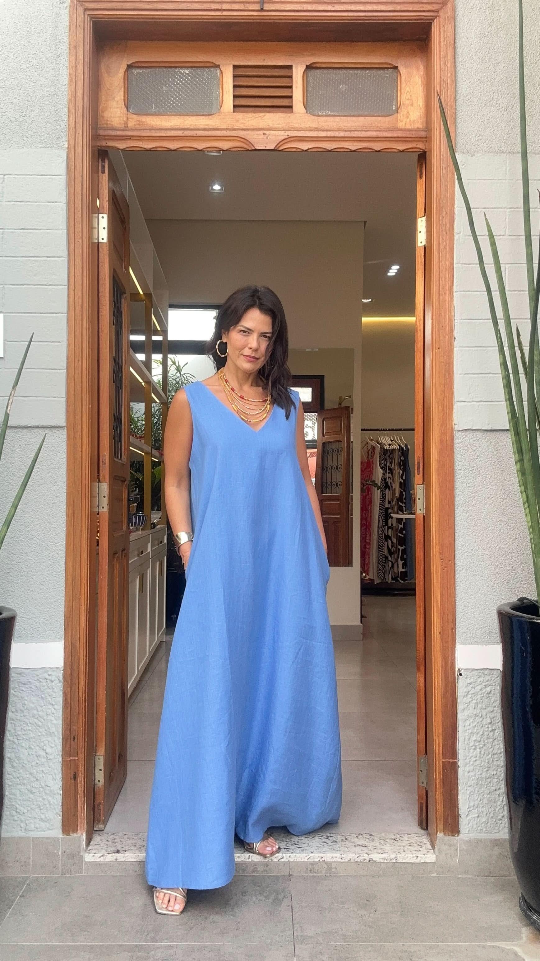 Kleid Paula Blau – Ladeneingang