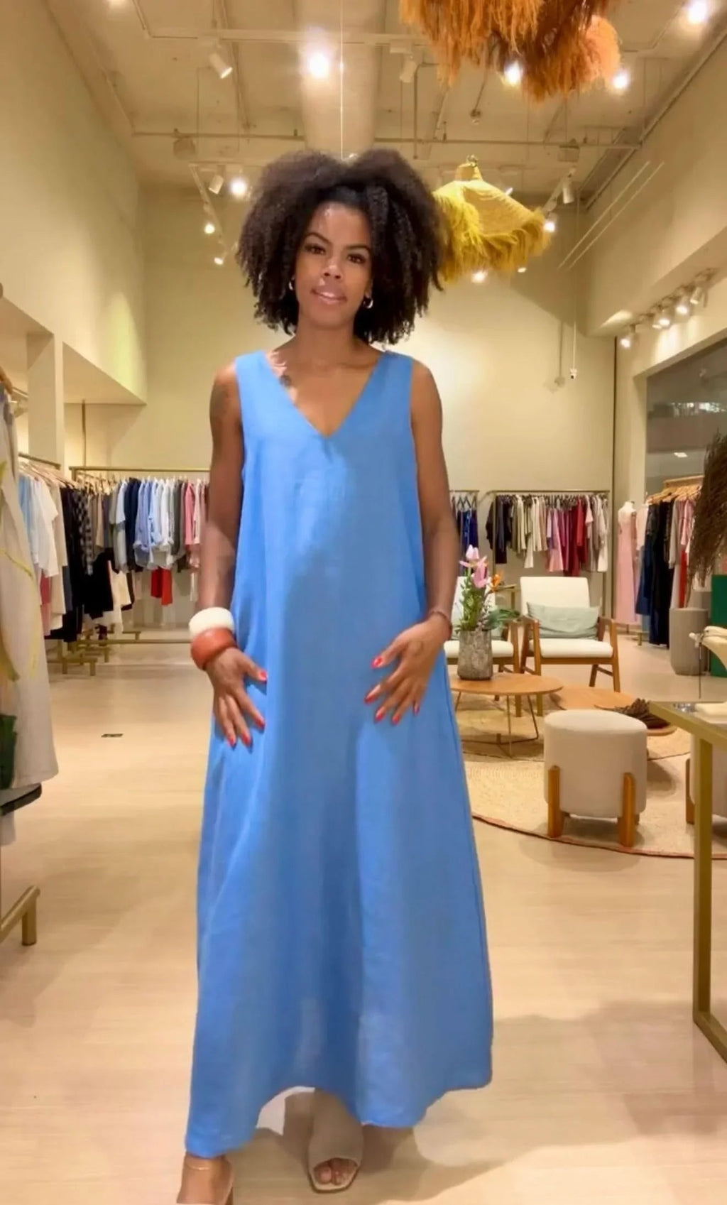 Kleid Paula Blau – Casual Elegant