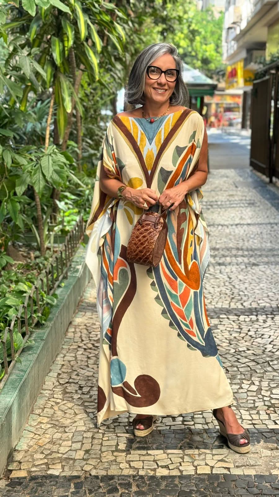 Kaftan-Kleid Savannah – Vorderansicht