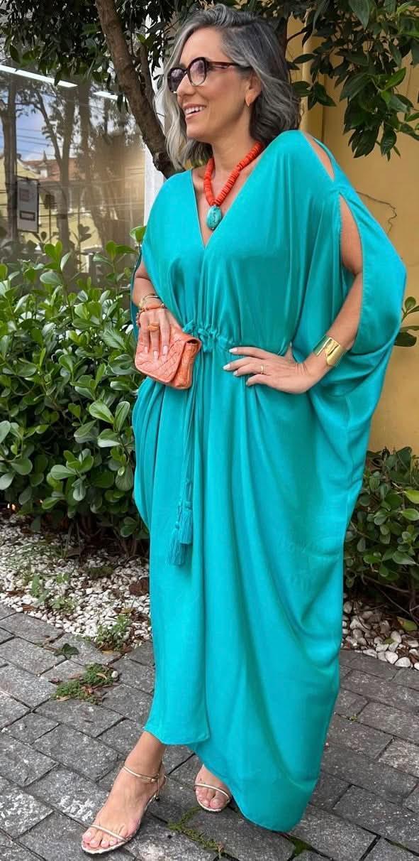 Kaftan Sardinien Seide – Außenaufnahme