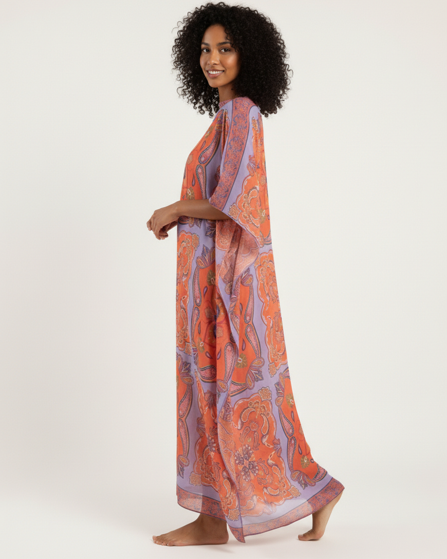 Kaftan-Kleid Jaipur – Rückansicht