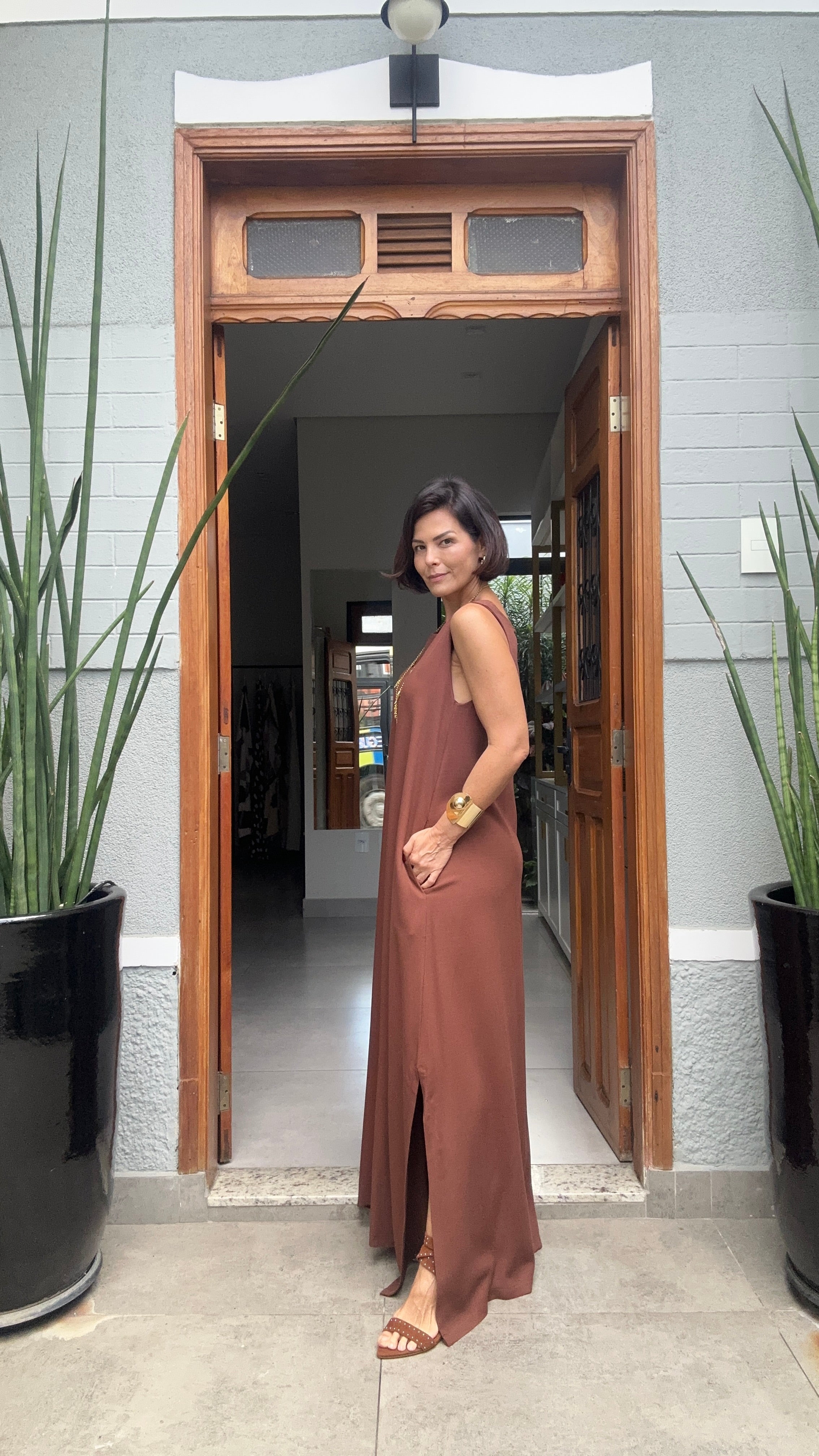 Kleid Bahia Cacao – Look 3