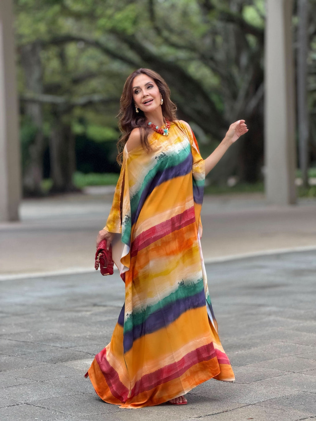 Kaftan-Kleid Cartagena – Vorderansicht