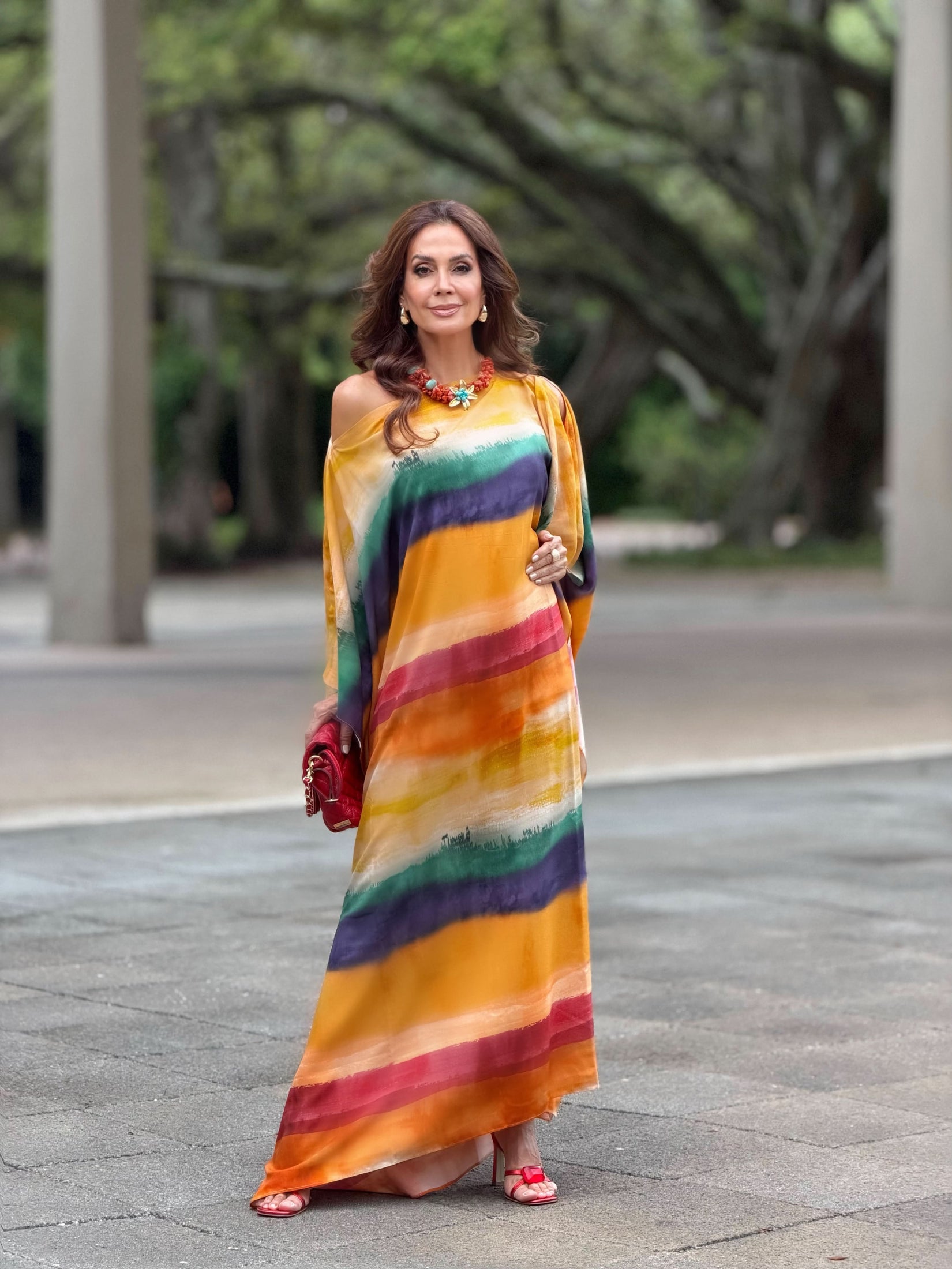 Kaftan-Kleid Cartagena – Seitenansicht