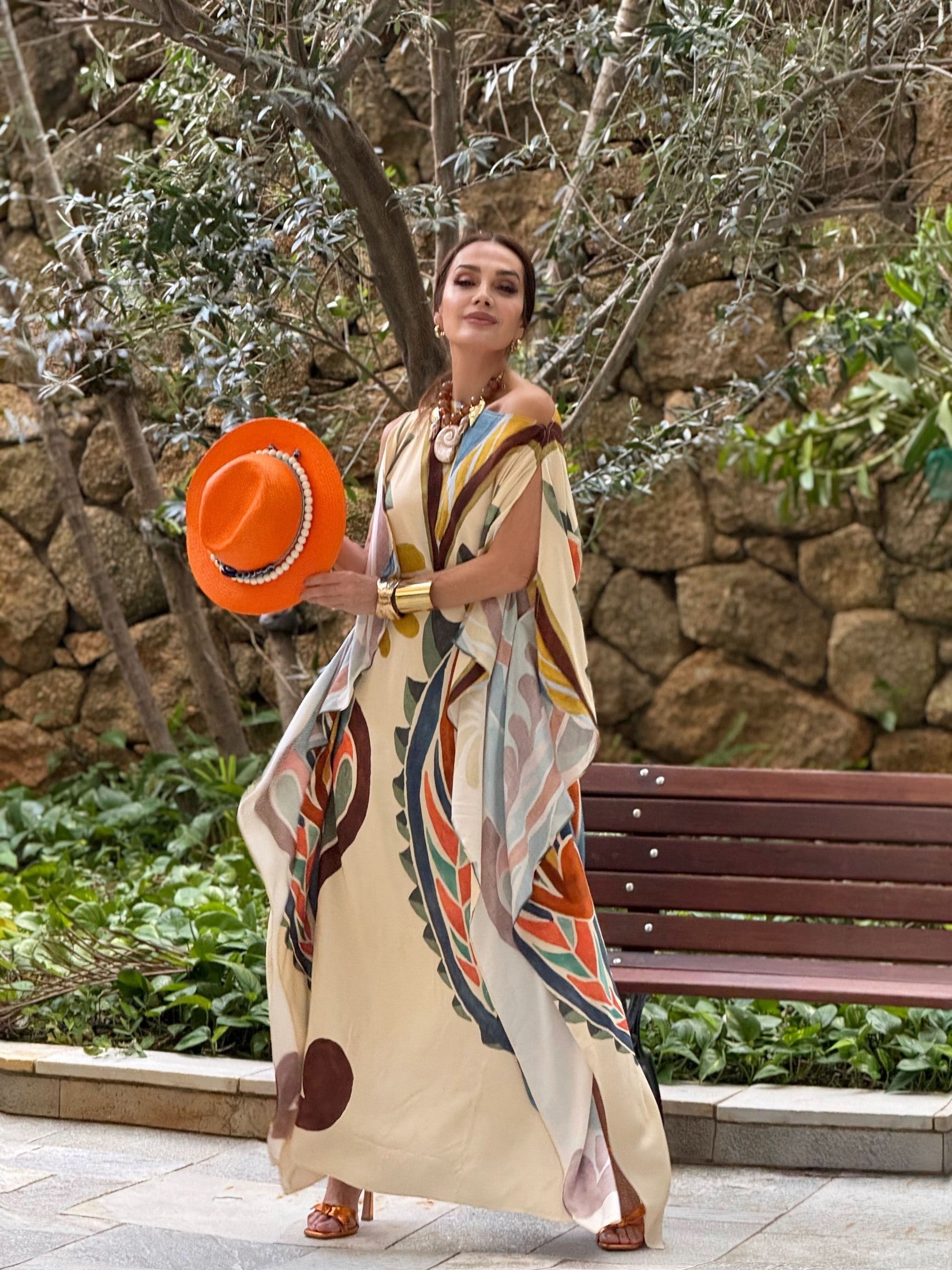 Kaftan-Kleid Savannah – Look 4