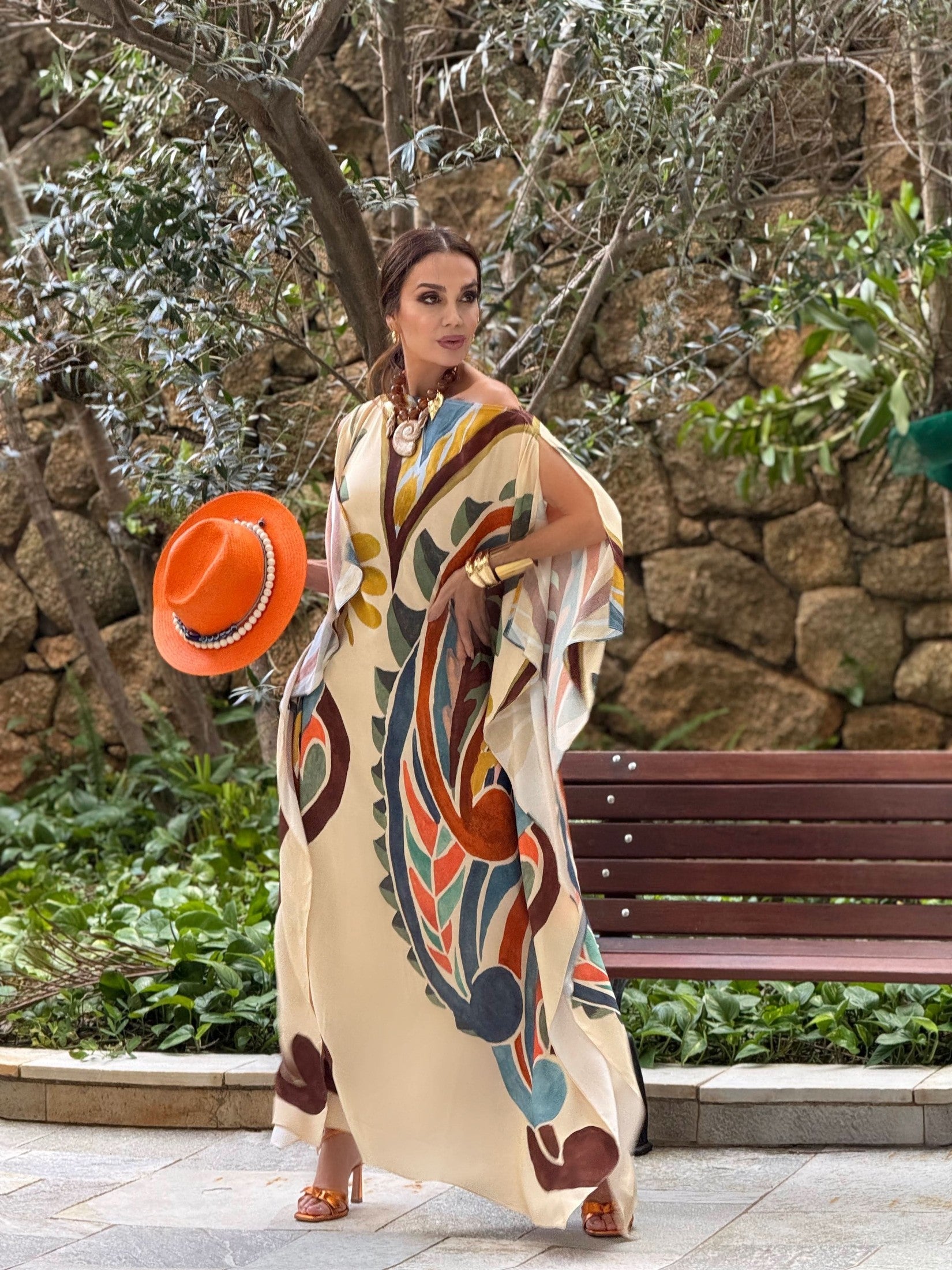 Kaftan-Kleid Savannah – Look 2