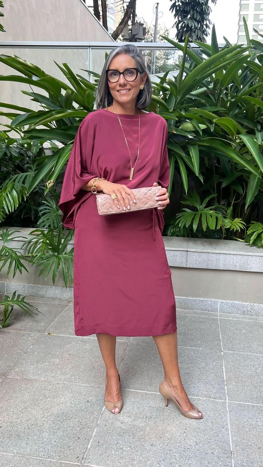 Midi-Kleid Seide – Look 2