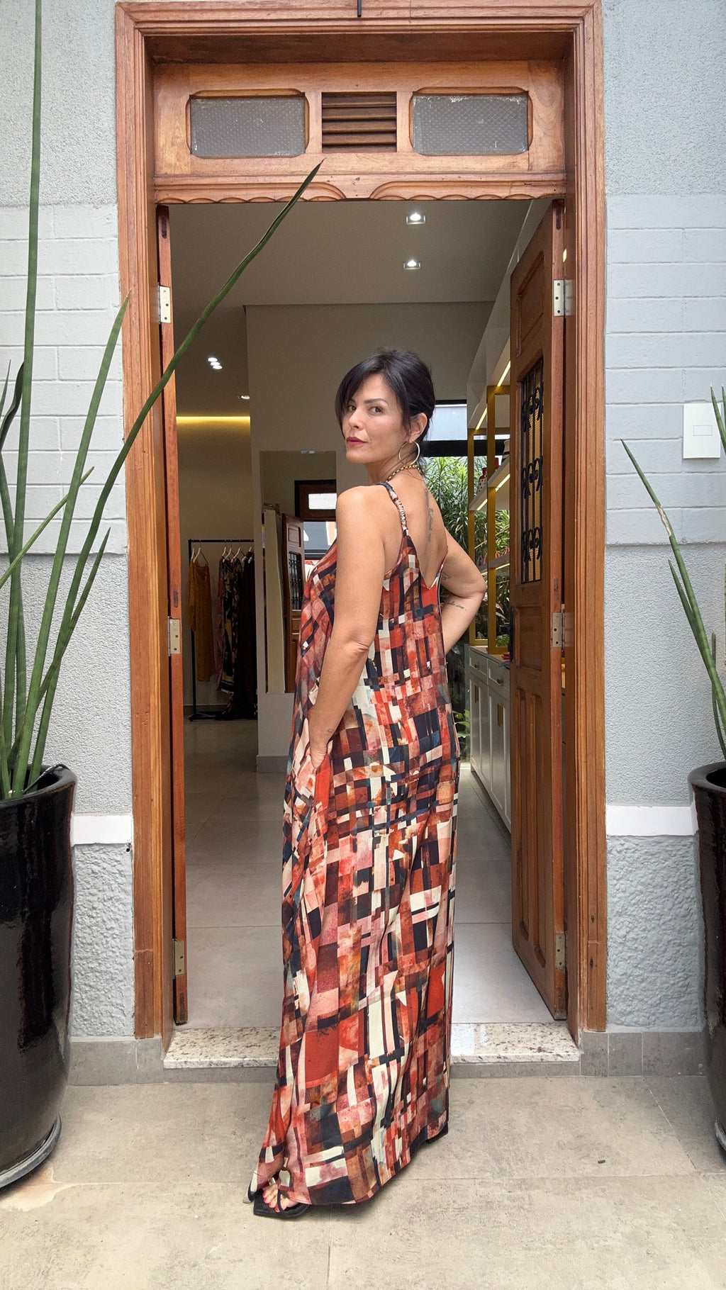 Trägerkleid Detroit – Seitenansicht