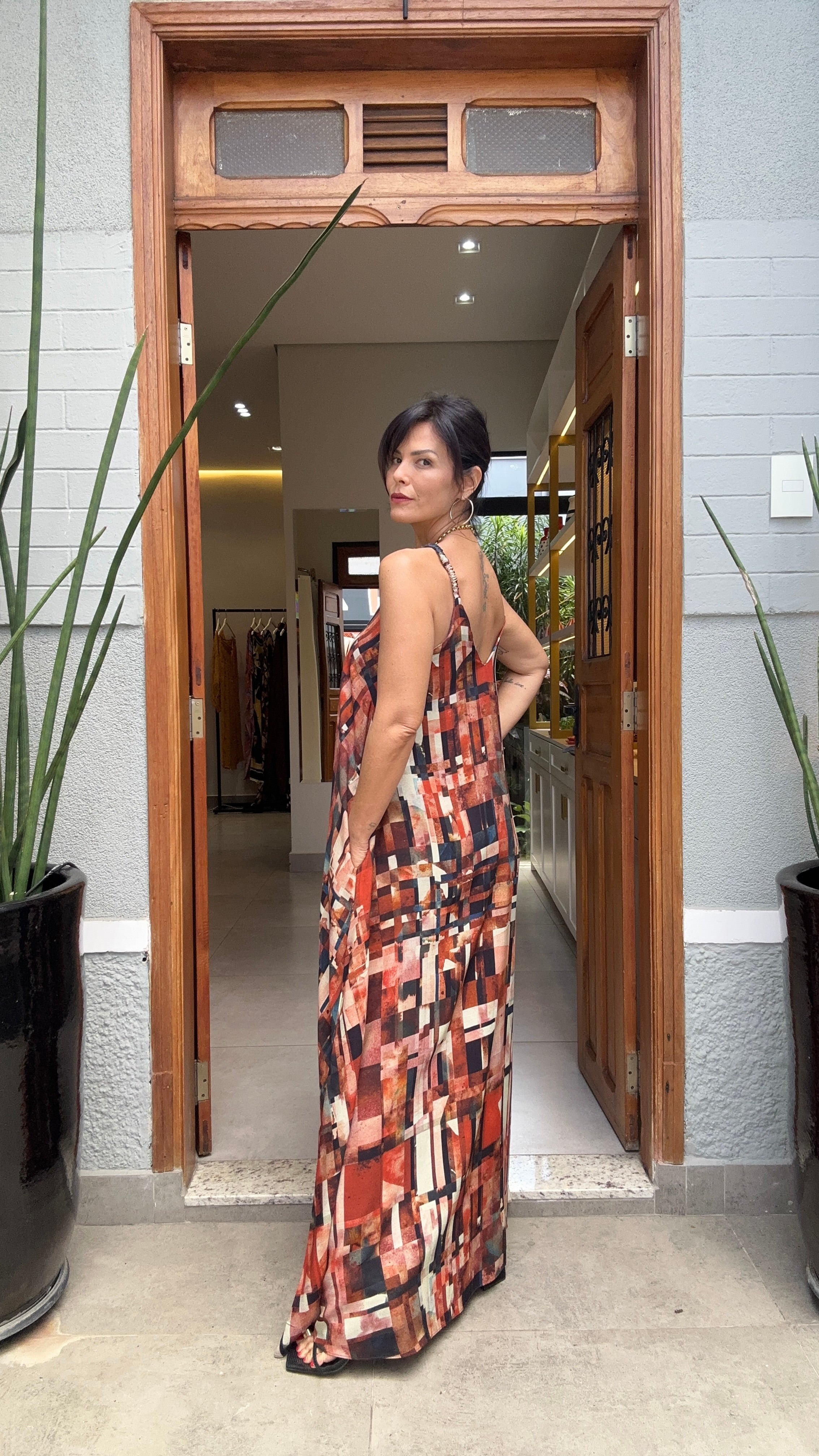 Trägerkleid Detroit – Seitenansicht