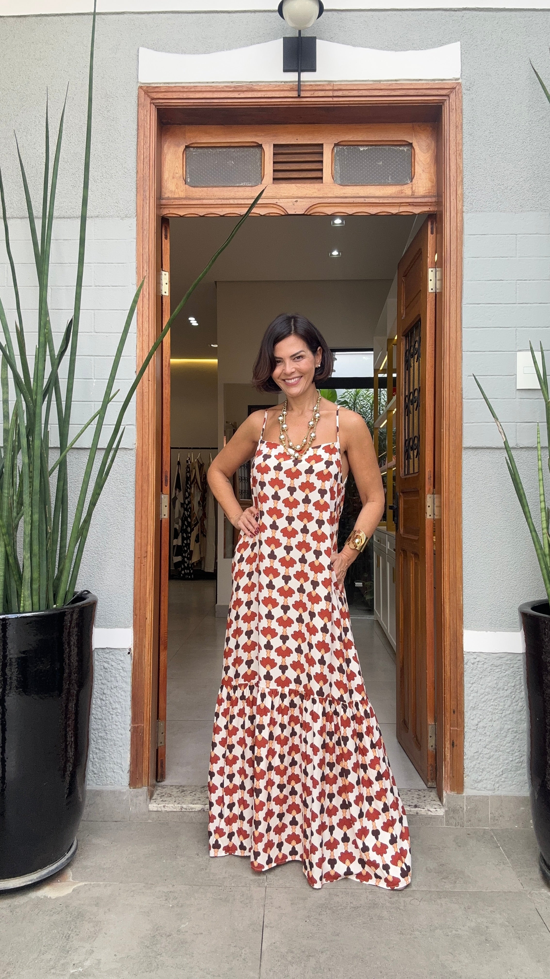 Kleid Nairobi Fransen – Vorderansicht