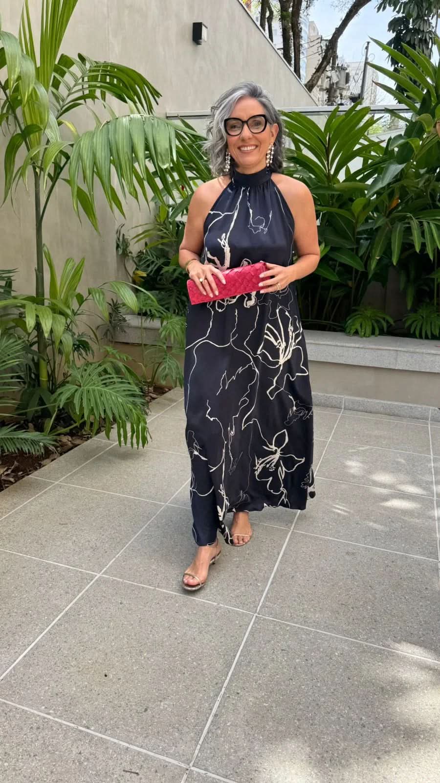 Schleifenkleid Sakura – Look mit Clutch