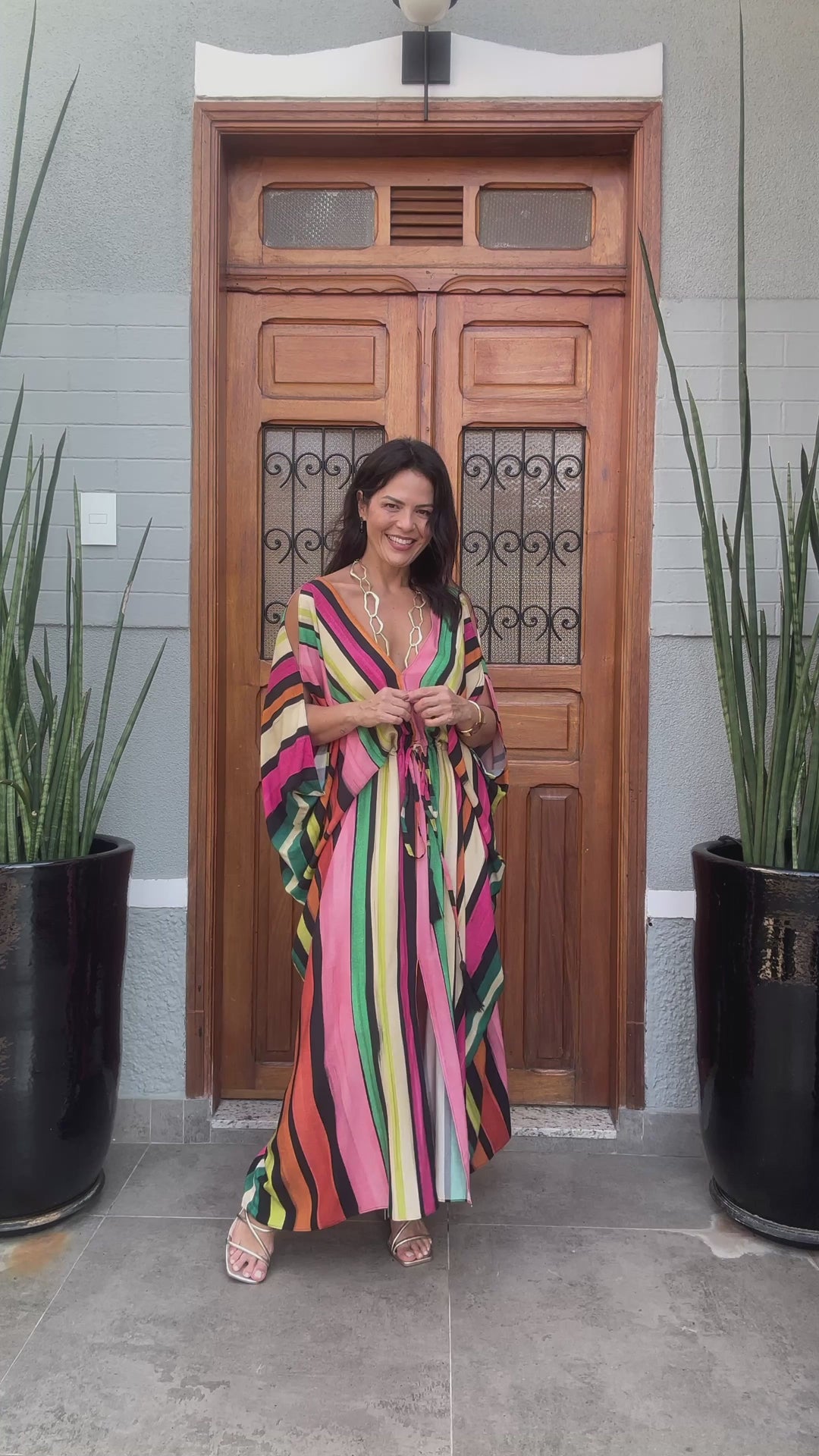 Color Stripes Kaftan